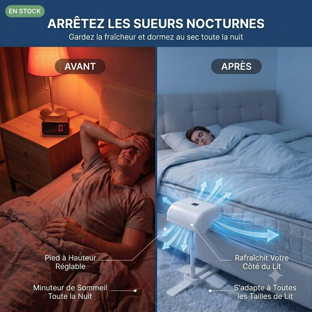 Bordlit™ Ventilateur rafraîchissant pour lit