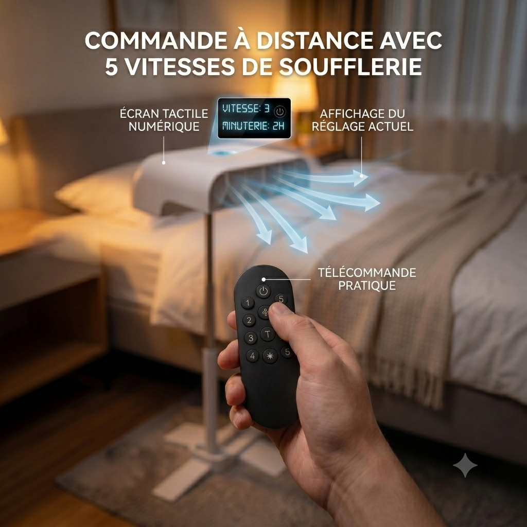 Bordlit™ Ventilateur rafraîchissant pour lit